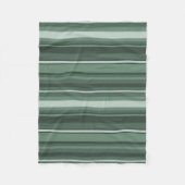 Sage-groene strepen fleece deken (Voorkant)