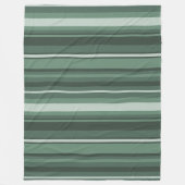 Sage-groene strepen fleece deken (Voorkant)