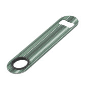 Sage-groene strepen speed flessenopener (Voorkant Gekanteld)