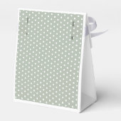 Sage Groene Strepen Waterverf Bruid Vrijgezellenfe Bedankdoosjes (Achterkant)