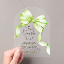 Sage Groene Strik Die Knoop Vast Bridal Shower