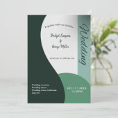 Sage Groene Tonen Eenvoudige Boho Chique bruiloft (Staand voorkant)
