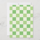 Sage groene vrolijke uitnodiging voor St. Patrick' (Achterkant)