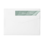 Sage Groene Waterverf Bruiloft (Achterkant)