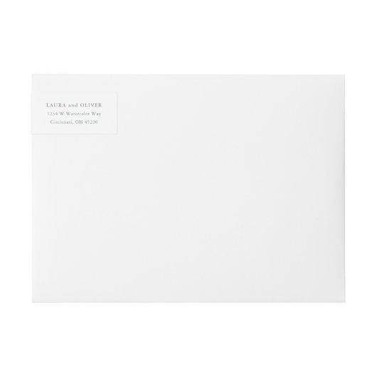 Sage Groene Waterverf Bruiloft (Voorkant)