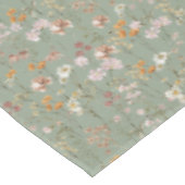 Sage Groene Wildbloem Boho Bruiloft in Bloem Tuin Tafelkleed (Gekanteld)