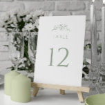 Sage Groene Wildbloem Bruiloft Kaart<br><div class="desc">Verbeter uw receptie met onze Sage Green Wildflower Trouwtafel Nummers. Deze nummers,  versierd met delicate wilde bloemen,  voegen een vleugje verfijning toe aan uw zitarrangementen. Begeleid uw gasten moeiteloos door uw elegante viering.</div>