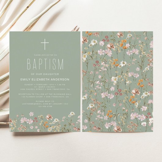 Sage Groene Wildbloem Dooptuin in Bloei