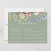 Sage Groene Wildbloem Vrijgezellenfeest Recept Kaa (Voorkant)