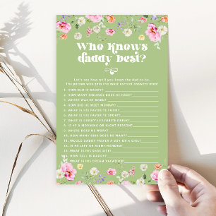 Sage groene wilde bloem Wie weet papa beste spel