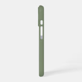 Sage Groene Zakelijk Logo & QR Code Promotie iPhone 16 Hoesje (Linkerkant)