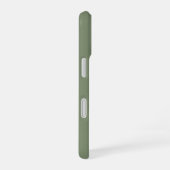 Sage Groene Zakelijk Logo & QR Code Promotie iPhone 16 Hoesje (Rechterkant)