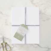 Sage Groene Zand Dollar Seaside Bruiloft Gast Favo Cadeaulabel (Met Touw)