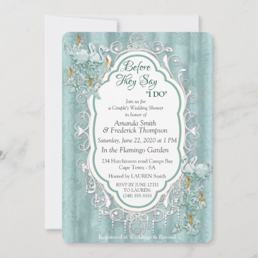 Sage-groene zijderupsen en bloemen kaart (Voorkant)