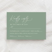 Sage Groene Zonnebloem Bruiloft Menu