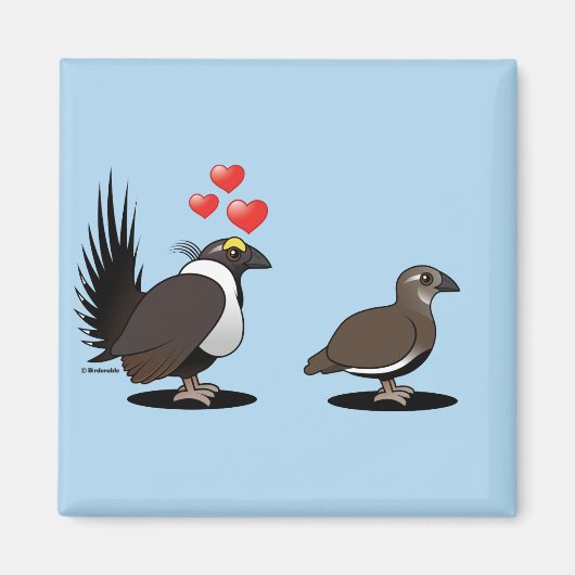 Sage Grouse Love Magneet (Voorkant)