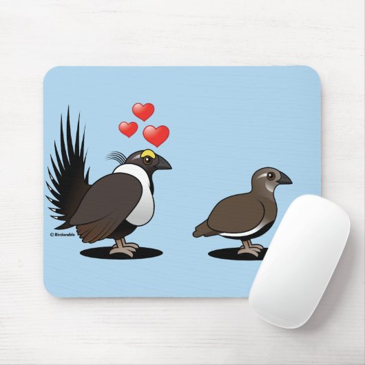 Sage Grouse Love Muismat (Met muis)