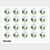 Sage Grouse Love Ronde Sticker (Vel)