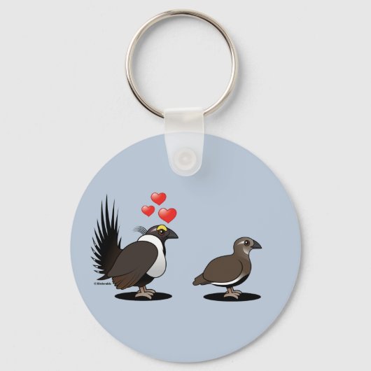 Sage Grouse Love Sleutelhanger (Voorkant)