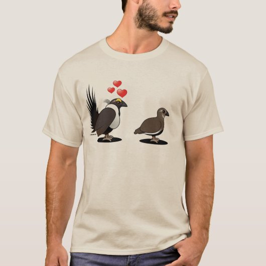 Sage Grouse Love T-shirt (Voorkant)