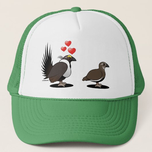 Sage Grouse Love Trucker Pet (Voorkant)