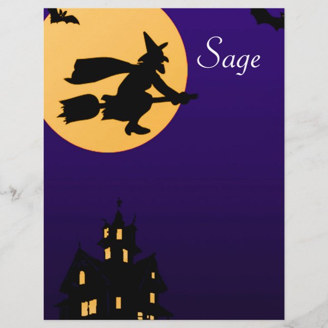 Sage Halloween Letterhead (Voorkant)