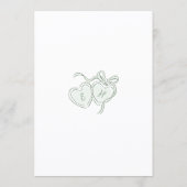 Sage Hand Drawn Floral Whimsical seating charts (Achterkant)