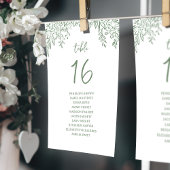 Sage Hand Drawn Floral Whimsical seating charts