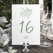 Sage Hand Drawn Hearts Monogram Whimsical Wedding Kaart