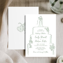 Sage Hand Getekende Trouwtafel Whimsical