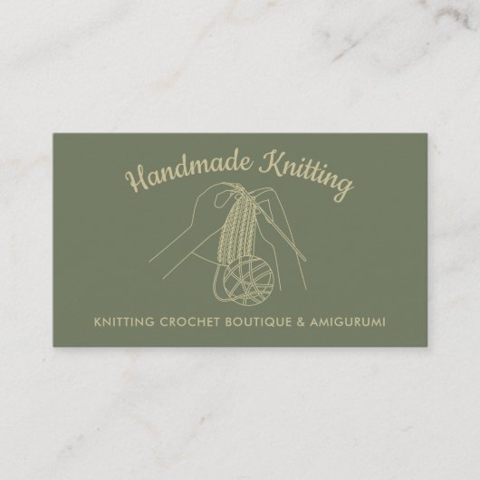 Sage Handmade Hobby van breit Crochet Amigurumi Visitekaartje (Voorkant)