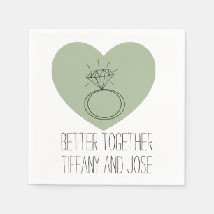 Sage Heart "Better Together" Verloving servet