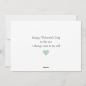 Sage Hearts Sage en Roze Argyle Foto Valentijn  Feestdagenkaart (Achterkant)