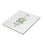 Sage Herb Greenery Kitchen Culinaire Groene Rustic Tegeltje (Zijkant)