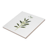 Sage Herb Greenery Kitchen Culinaire Groene Rustic Tegeltje (Zijkant)