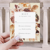 Sage Herfst Elegantie, Herfst bruiloft QR code RSV