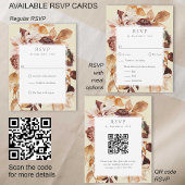 Sage Herfst Elegantie, Herfst bruiloft QR code RSV