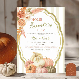 Sage Herfst Thuis Zoete Thuis Housewarming Feest Kaart