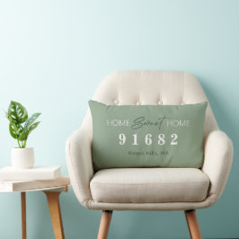 Sage Home Sweet Home Postcode Kussen