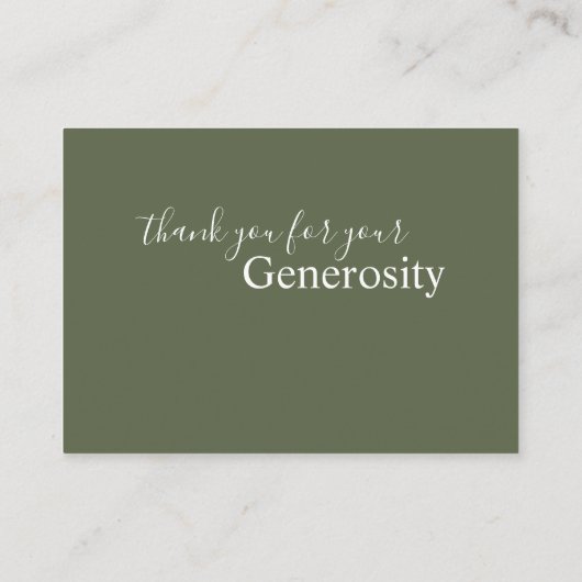 Sage huwelijksreis fonds registratie bijgevoegde k informatiekaartje (Achterkant)