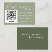 Sage huwelijksreis fonds registratie bijgevoegde k informatiekaartje (Voorkant / Achterkant)