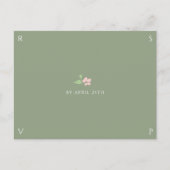 Sage & Ivory | Chic Huwelijksreactie Reactiebriefk Briefkaart (Voorkant)