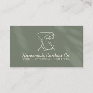 Sage Ivory Homemade Food Bakery Cooker Visitekaartje