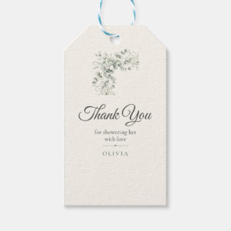 Sage & Lace Favor Tag — Hartelijk dank Cadeaulabel