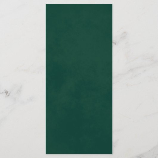 Sage Laurel Leaves Rustic Emerald Green Wedding Menu (Achterkant)