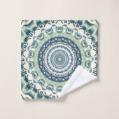 Sage Lavender Mandala Bad Handdoek (Wasdoekje)
