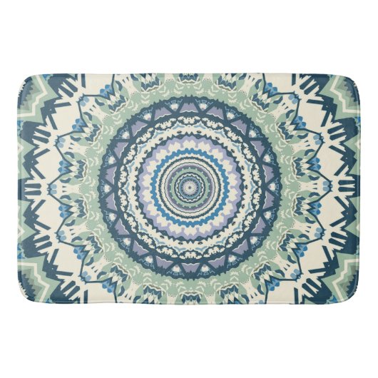 Sage Lavender Mandala Badmat (Voorkant)