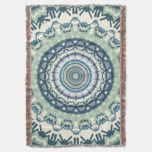 Sage Lavender Mandala Deken (Voorkant Verticaal)