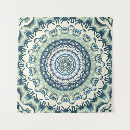 Sage Lavender Mandala Wandkleed (Voorkant)