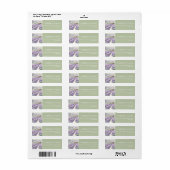 Sage & Lavender Trouwlabel Etiket (Full Sheet)